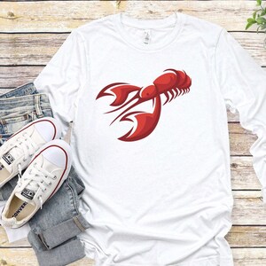 Lobster T-shirt, funny T-shirt, new for 2023, gift for lobster lover, cute gift, long sleeves