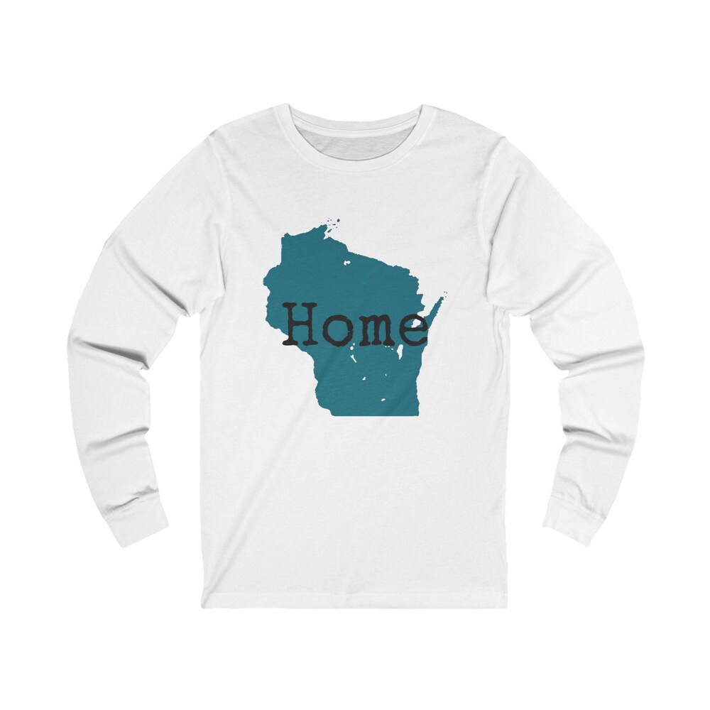 Wisconsin Home T-Shirt Long Sleeves, Gift For Wisconsin Lover, Long Sleeves, Wisconsin Shirt, Home Wisconsin Livingtee