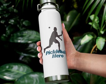Pickleball hero bottle, warm beverages, cold beverages, water bottle, pickleball, pickle ball, pickleball court