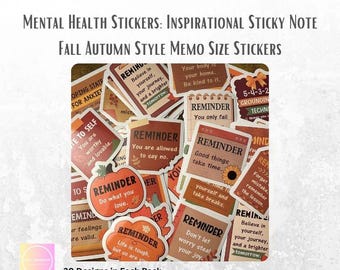 Mental Health Stickers: Inspirational Affirmations, Waterproof Vinyl Decals