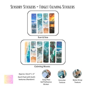 Stickers sensoriels texturés, bandes texturées adhésives, ruban adhésif tactile anti-stress, anti-stress pour adultes et adolescents