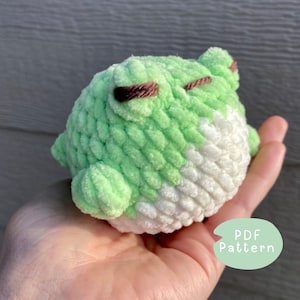 Bob the Ballfrog Crochet Pattern: No-Sew Stress Ball (PDF Pattern)