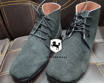Jefferson Brogans Shoes rough Side Leather Civil War shoes. Sued leather brogan shoes