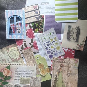 Junk journal scrapbook mixed media kits