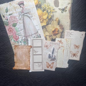 Junk journal scrapbook mixed media kits