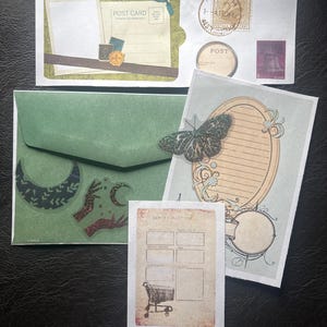Junk journal scrapbook mixed media kits