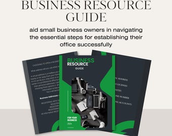 Startup Business Resource Guide, Small Business Tips (Digital Ebook)