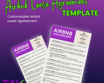 Airbnb-Mietvertragsvorlage