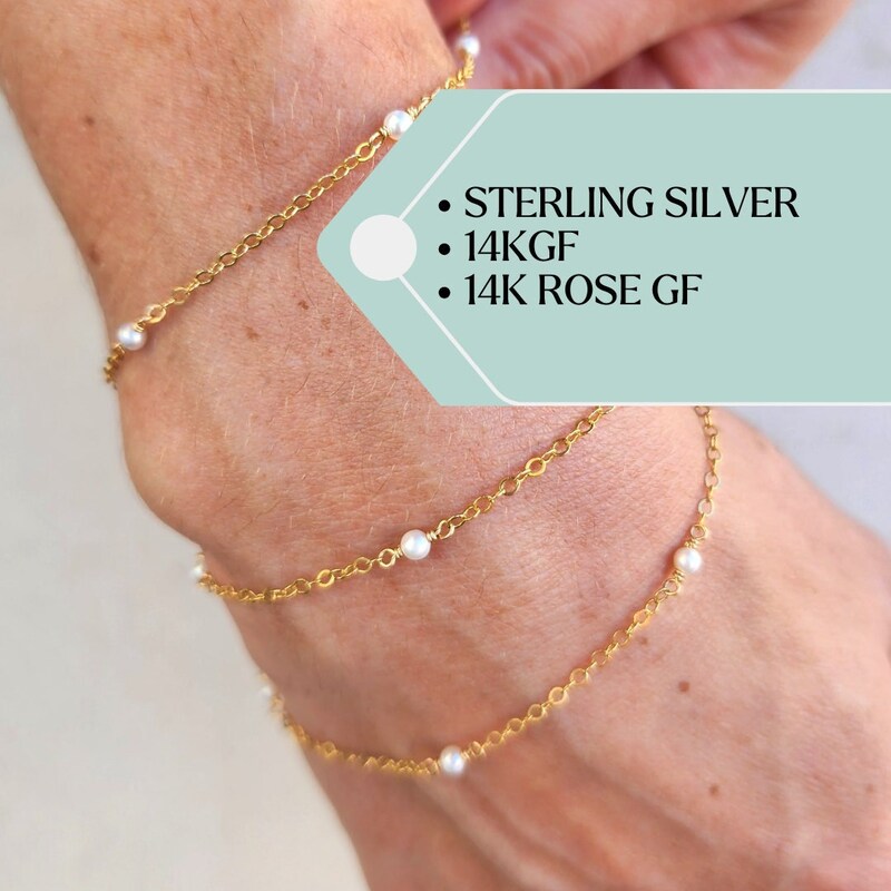 Adorne Baroque Pearl Layered Necklace Silver AND2400 main image 1