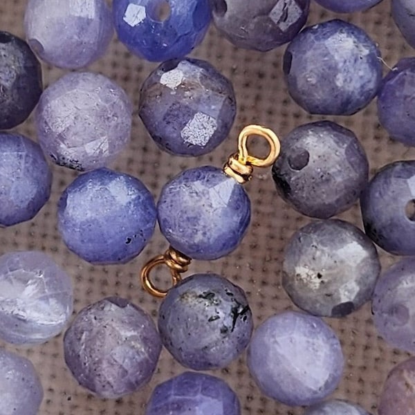 Birthstone Connector Permanent Jewelry Tanzanite November Charm Blue Supply Wholesale Connector Blue Gemstone Permanent Jewelry Connector