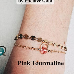 Permanent jewelry business supplies permanent jewelry charm connectors 14k gold filled gemstone charm for permanent jewelry business