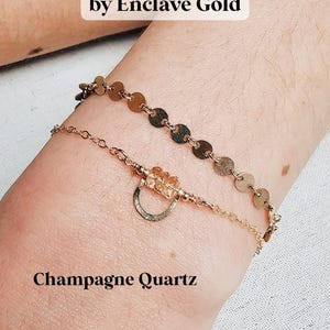 Permanent jewelry business supplies permanent jewelry charm connectors 14k gold filled gemstone charm for permanent jewelry business