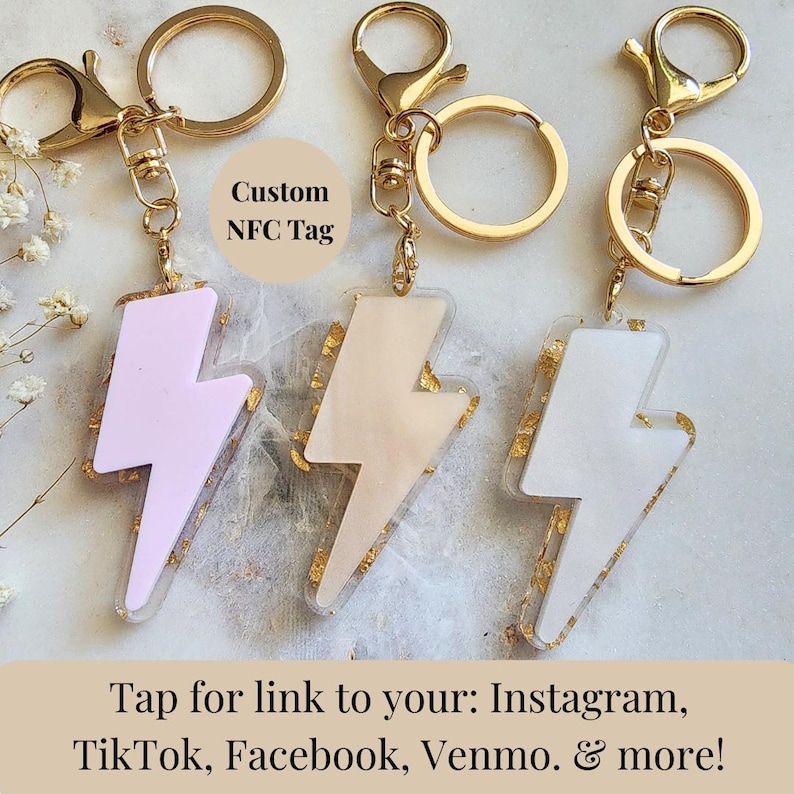Nfc Fan Keychains Smart Custom Business Card NFC Keychain Personalized Bulk Small ...