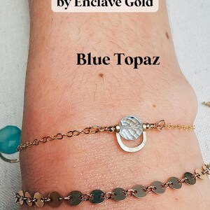 Permanent jewelry business supplies permanent jewelry charm connectors 14k gold filled gemstone charm for permanent jewelry business