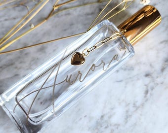 Bachelorette Gift Personalized Engraved Perfume Bottle Keepsake Luxury Gift for Bridal Party Favor for Bridesmaid Calligraphy Name Perfume