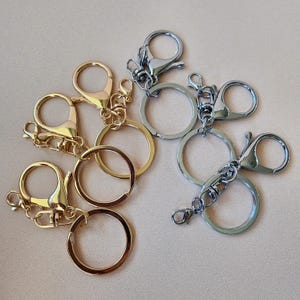 Swivel Lobster Clasp Clip for Backpack Large Purse Clip Double Lobster Clasp for Lipgloss Keychain Supply Gold Charm Clasp for Purse Gold