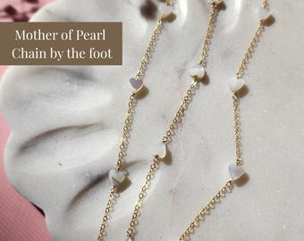 Heart Bracelet Making Supply for Jewelry Silver Necklace Chain Wedding Necklace 14k Gold Chain by the Foot DIY Jewelry Gift Idea for Bride