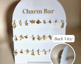 Charm Display Organizer for Pop Up Charm Bar Tabletop Vendor Display for Charm Bracelet Stand Jewelry Vendor Booth Permanent Jewelry Display