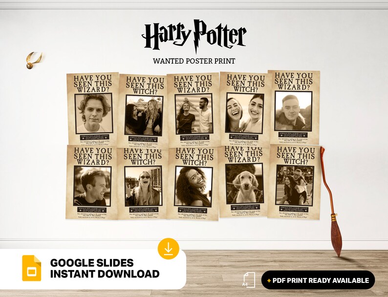 Harry Potter Have You Seen This Wizard Personalised Party Poster ...