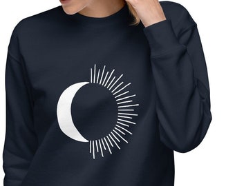 Moon and sun sweatshirt celestial sweater moon sweatshirt sun sweatshirt astrology sweatshirt for friend sweatshirt for bestie cute sweater