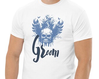 GOTH GROOM shirt for newly engaged groom t-shirt for wedding party gift for future husband keepsake shirt gift idea for gothic wedding gift