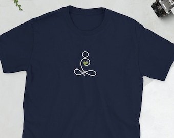 Yoga shirt Minimalist T-shirt Gift for Minimalist People shirt Yoga lover design Shirt Graphic T-shirt with minimalist Yoga Workout design