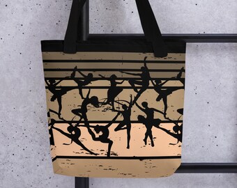 Ballet Bag, Dance Tote Bag for Ballerina Tote, Ballet Tote Bag, Abstract Tote Bag, Dance Accessory Bag, Dance Class Bag, Dance Teacher Gift