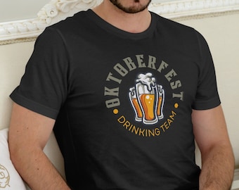 Chemise d'équipage potable pour l'Oktoberfest 2024 chemise cadeau pour amateur de bière chemise assortie aux t-shirts de l'Oktoberfest pour le tee-shirt allemand Beer Fest cadeau pour les amis
