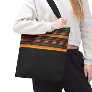 Boho Tote Bag with Ethnic Pattern Carryall, Eco-Friendly Shopping Bag, Ethnic Tote, Perfect Gift for Everyday Use Shopping Bag, Tribal Totes