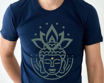 Buddha tshirt for women Buddha Yoga shirt for men gift for Yoga lover fitness shirt for Yoga Day Spiritual shirt for Meditation Buddha shirt