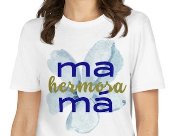 Mamá hermosa camiseta día de las madres camiseta para mami regalo para mamá camiseta para mujer regalo para día de las Madres spanish tshirt