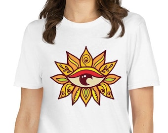 Mother Witch Eye shirt for mom colorful eye shirt for Women's Trendy All Seeing Eye Tee shirt with fire eye graphic shirt spiritual clothing