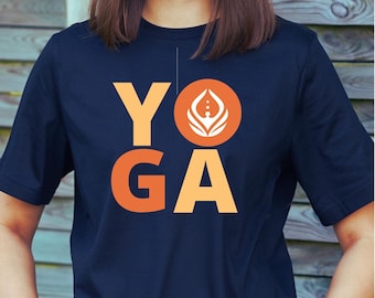 Yoga shirt for women shirt yoga print t-shirt for Yoga fitness shirt Gift for Yoga Lover tee meditation Yoga Day T-Shirt for Fitness Workout
