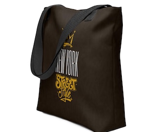 New York City Tote Bag, New York Street Style Bag, Graphic Style Bag, Shopping Gym Beach Tote Bag, Trendy Travel Gift