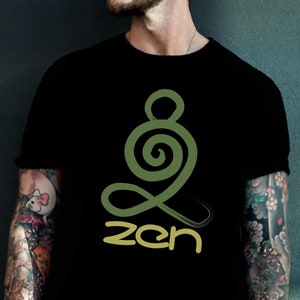 Zen shirt for women Yoga shirt gift for men Yoga lover fitness enthusiast Tee Shirt for Yoga Day Spiritual Meditation Yoga Pose T-Shirt gift
