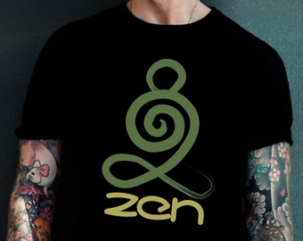 Zen shirt for women Yoga shirt gift for men Yoga lover fitness enthusiast Tee Shirt for Yoga Day Spiritual Meditation Yoga Pose T-Shirt gift