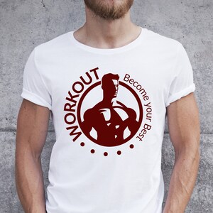 Fitness shirt for men Workout shirt for fitness enthusiast with motivational shirt for Gym lover t-shirt gift idea for friends and family