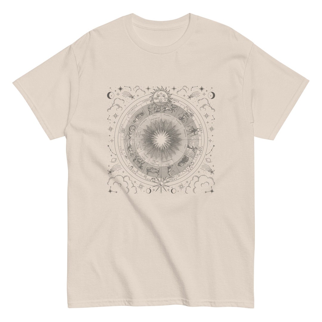 Maglietta con oroscopo zodiacale, maglietta con astrologia