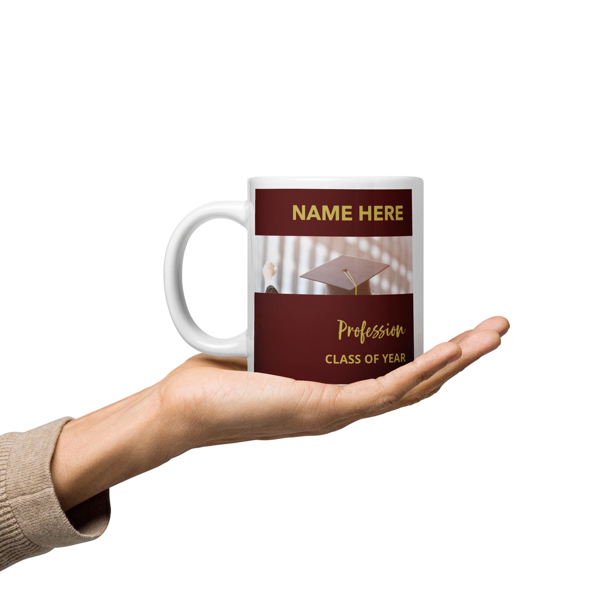Personalized Degree Graduation Mug With Motivational Message Coffee Mug ...