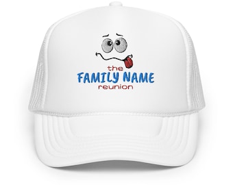Family reunion hat Personalized Family Hat Gift Family Reunion Matching Summer Custom Hats with Funny Face Reunion Matching Hats summer hats
