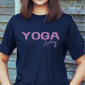 Yoga Day shirt for women yoga shirt for her Gift for Yoga lover Fitness shirt yoga gift for Her yoga tee meditation shirt for workout shirt