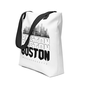 Boston Tote Bag, corporate gifts, party favor bag, reusable tote, employee and client gift, Boston Welcome Bag