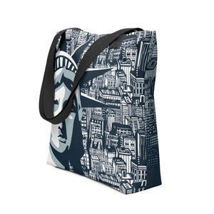 Torba typu tote w Nowym Jorku, torba dla wielbiciela Nowego Jorku, prezent dla wielbiciela Nowego Jorku, prezent z Nowego Jorku, torba z Nowego Jorku, torba na zakupy, torba podróżna