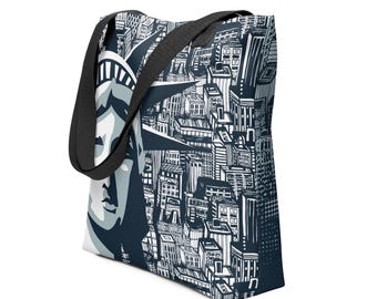New York Tote Bag, New York lover bag, New York lover gift, New York gift, New York bag, shopping bag, Travel Tote Bag