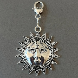 Solberlock Dragkedja Nyckelring till väska Stor solnyckelring till handväska Dragkedjahänge till ryggsäck Tillbehör Bohemisk väskberlock Dragkedjaberlock