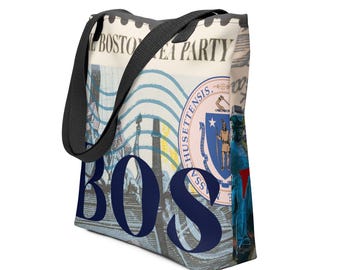 Boston Tote Bag | Boston Massachusetts Tote Bag | Boston Gift
