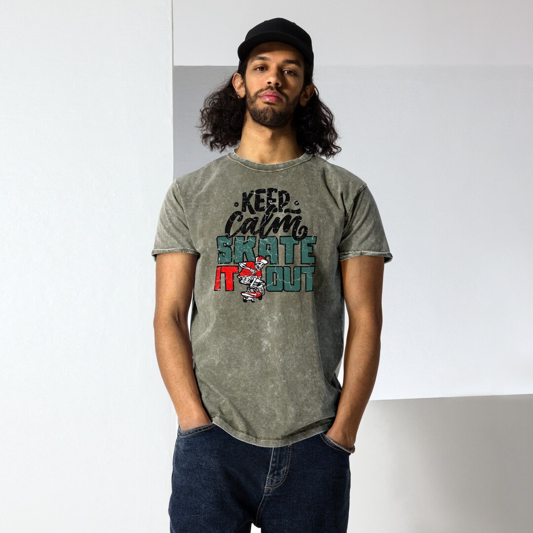 Vintage Skateboard Shirt, Skate Board Tshirt, Keep Calm Skate It Out ...