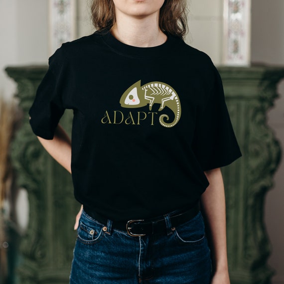 Chemise animal chemise caméléon squelette t-shirt unisexe pour