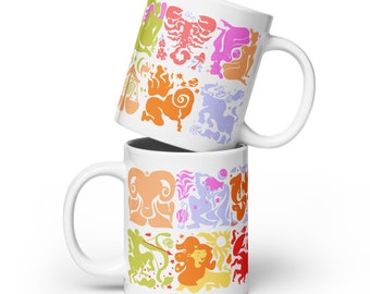 Zodiac Signs Coffee Mug, Astrology Horoscope Gift