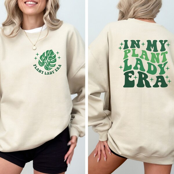 In My Plant Lady Era Sweatshirt, Plant Mom Sweater, Plant Mom Gift, Crazy Plant Lover Gift, Gardening Shirt for Women